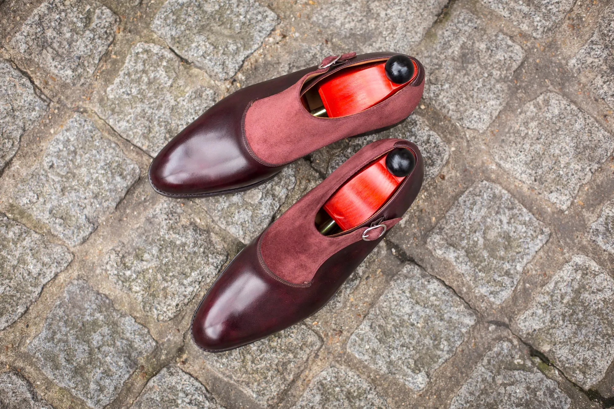 Madrona - MTO - Plum Museum Calf / Burgundy Suede - NGT Last - Single Leather Sole