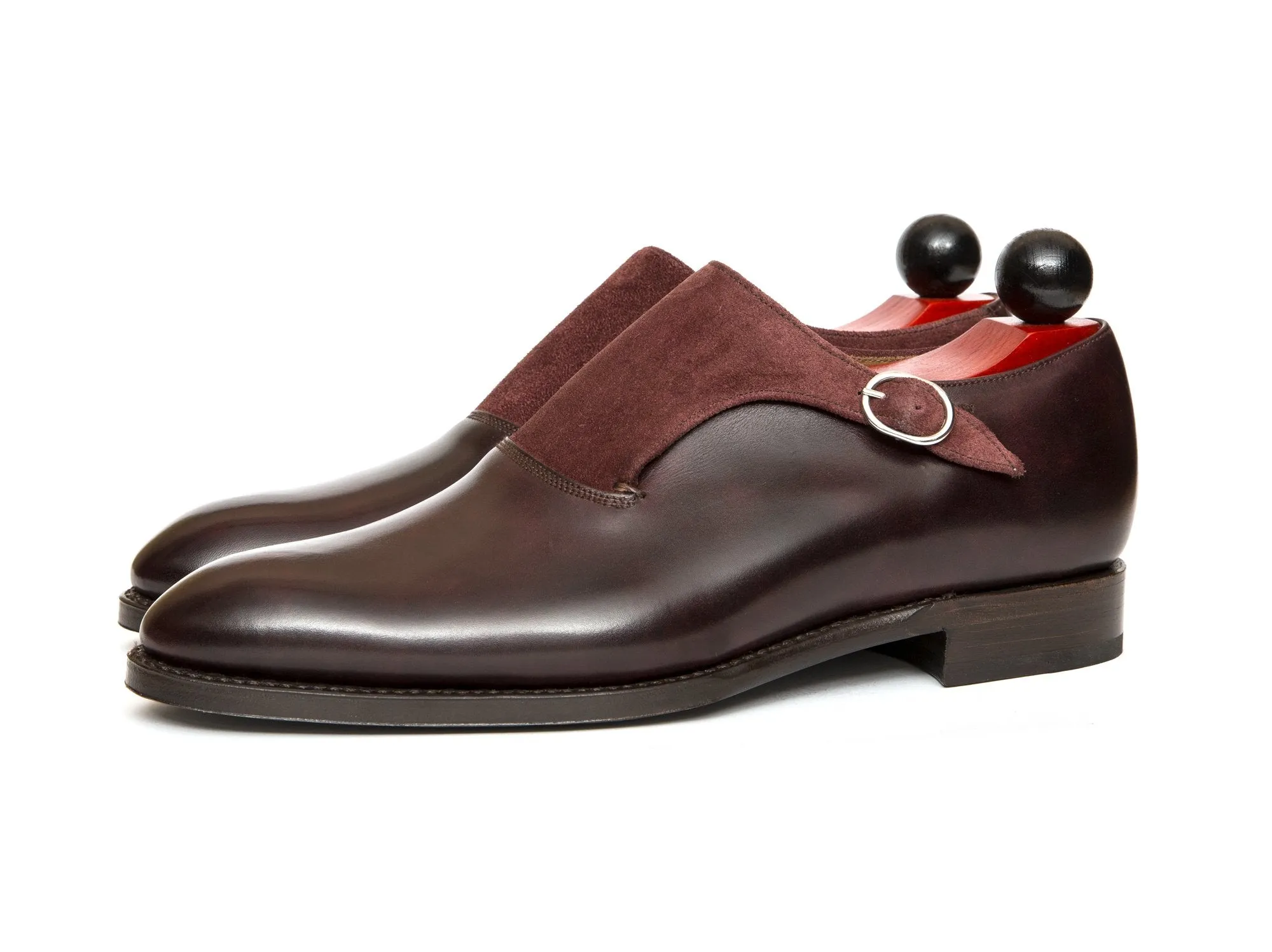 Madrona - MTO - Plum Museum Calf / Burgundy Suede - NGT Last - Single Leather Sole