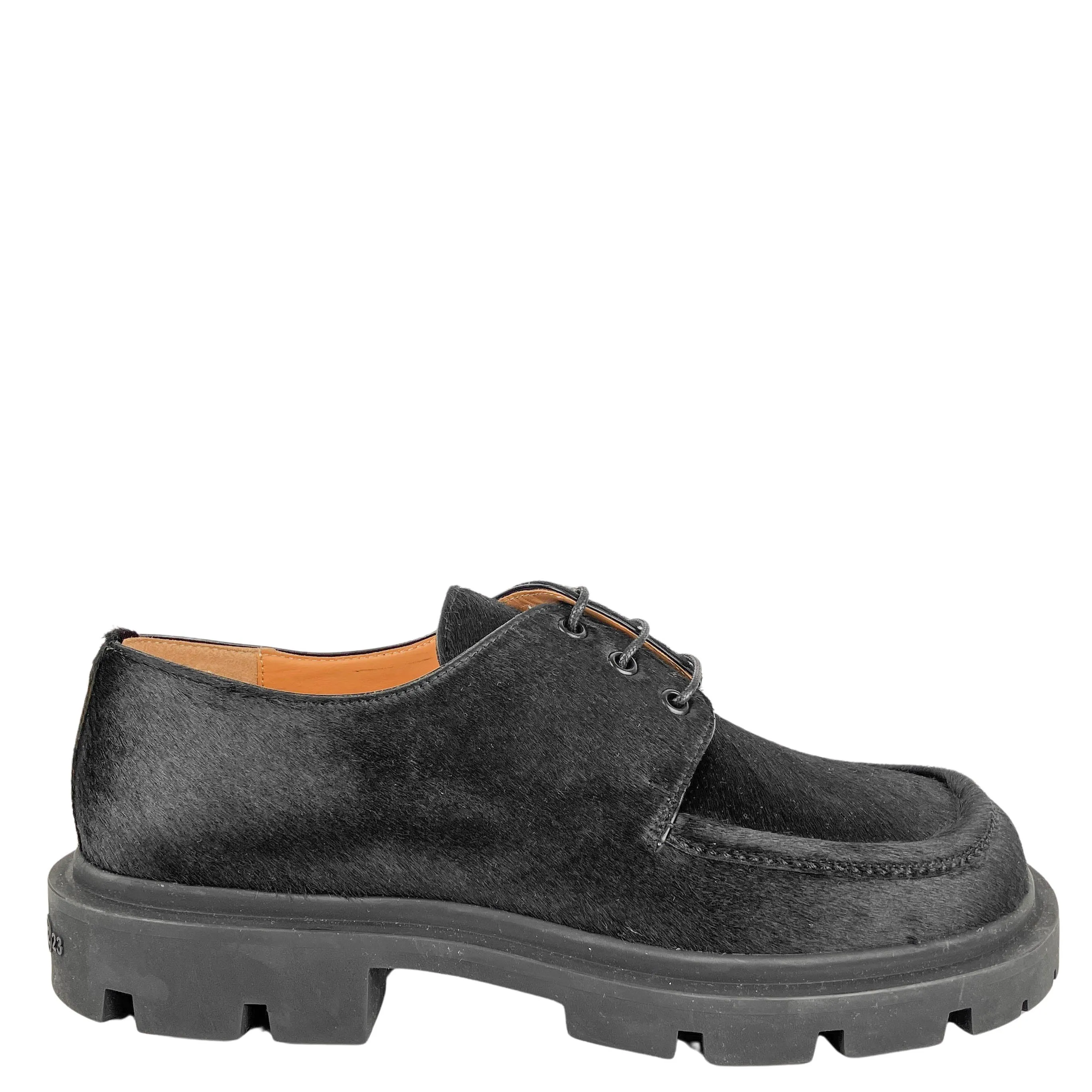 Maison Margiela Hide Derby Shoe in Black