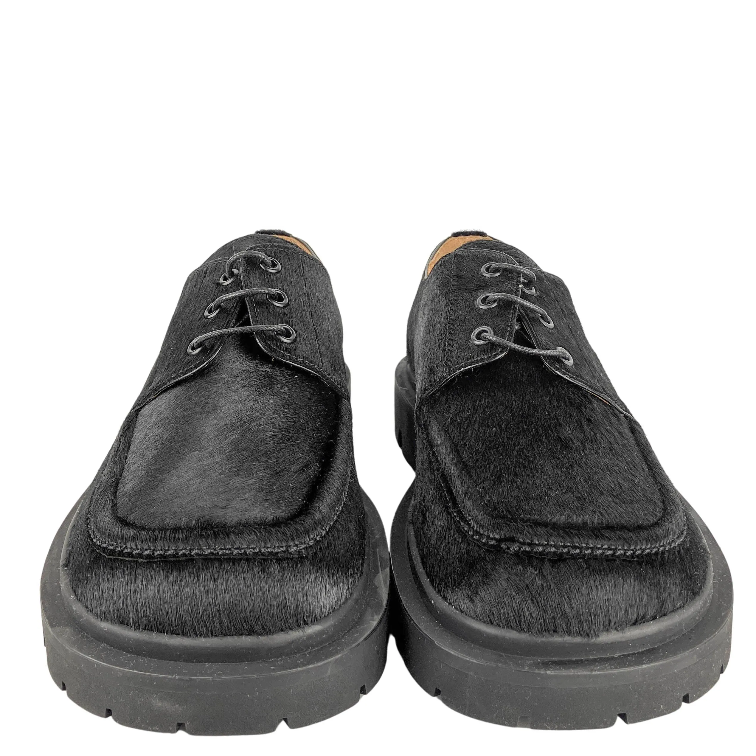 Maison Margiela Hide Derby Shoe in Black