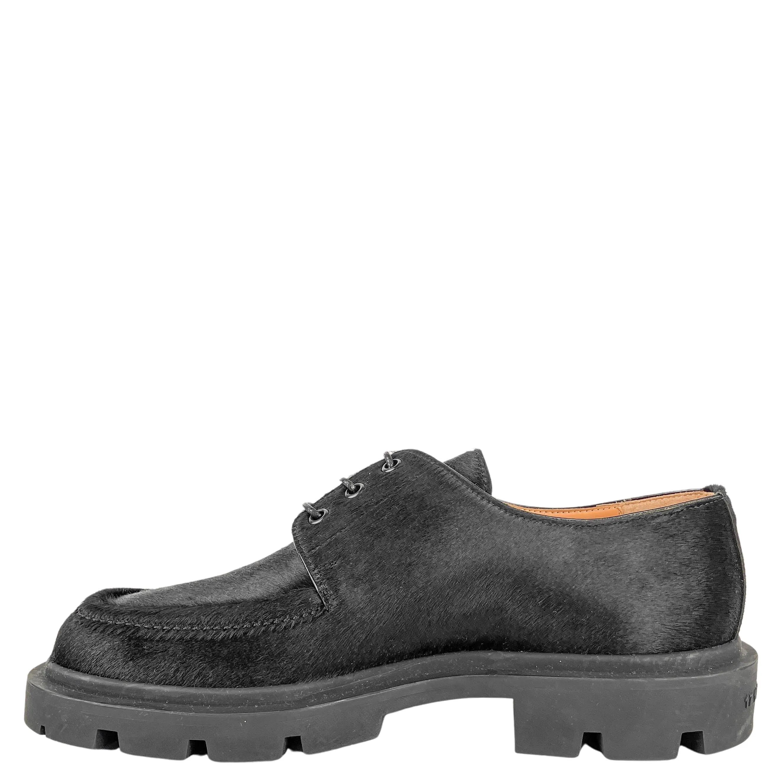 Maison Margiela Hide Derby Shoe in Black