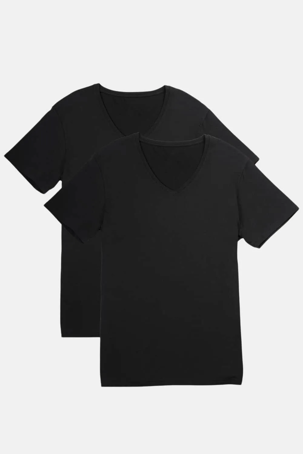 Men's Classic Fit Soft Stretch V-Neck Undershirt