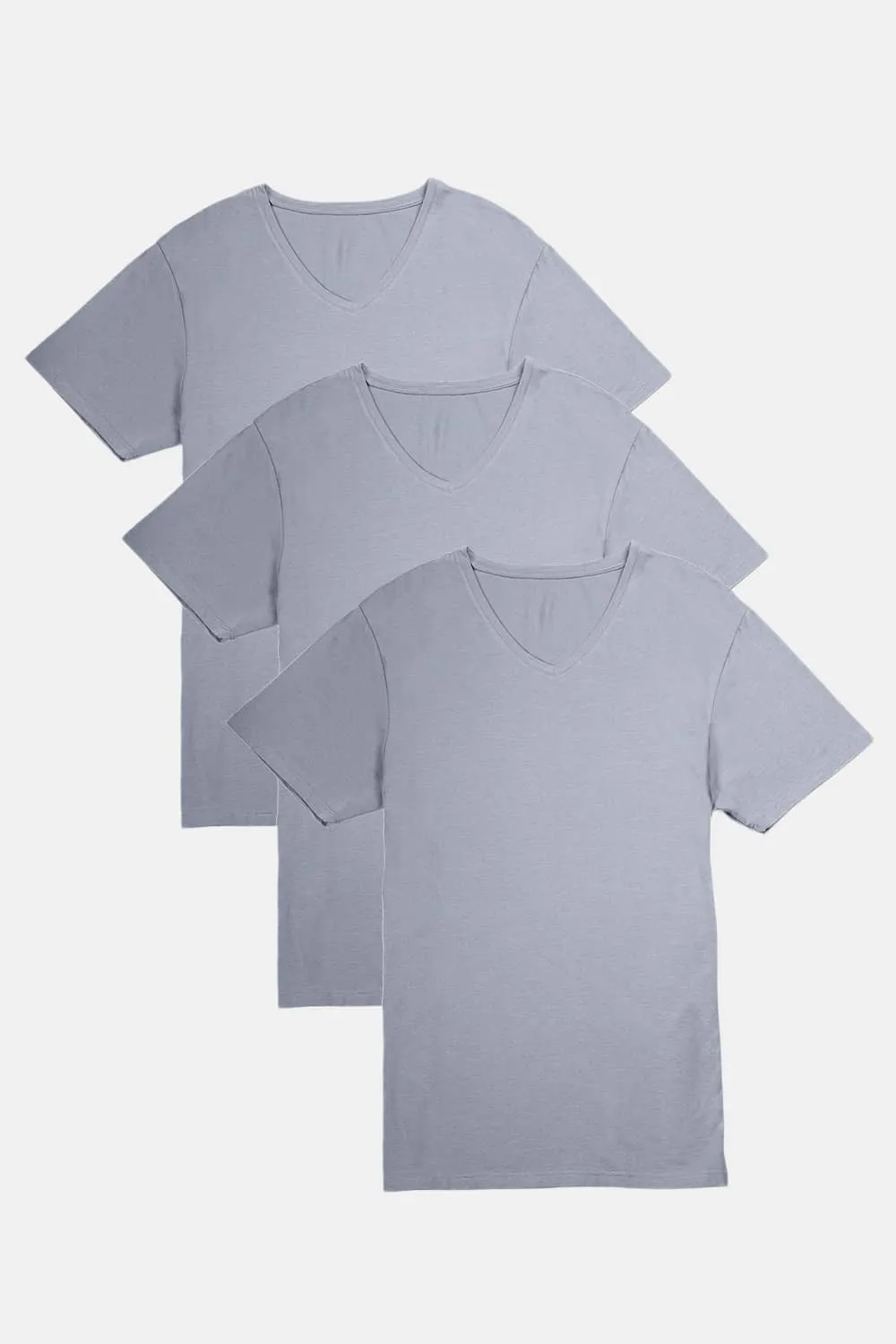 Men's Classic Fit Soft Stretch V-Neck Undershirt