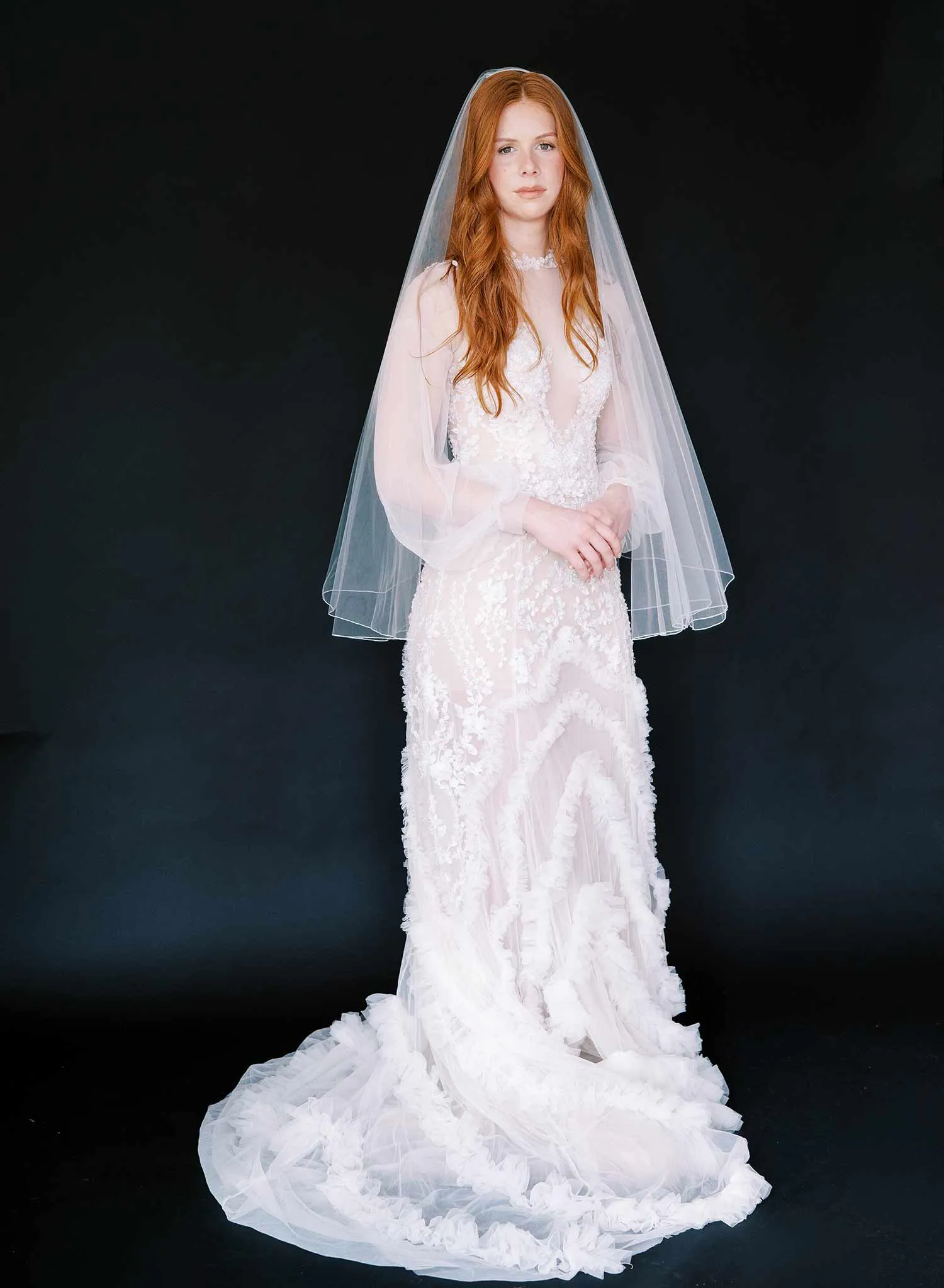 Merrow edge simple veil - Style #2464