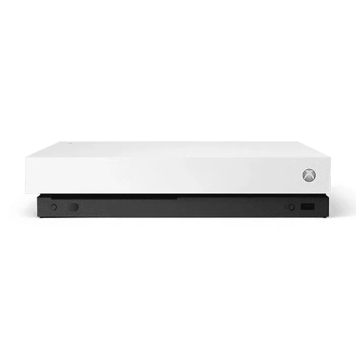 Microsoft Xbox One X 1TB Gaming Console White with BOLT AXTION Bundle Like New