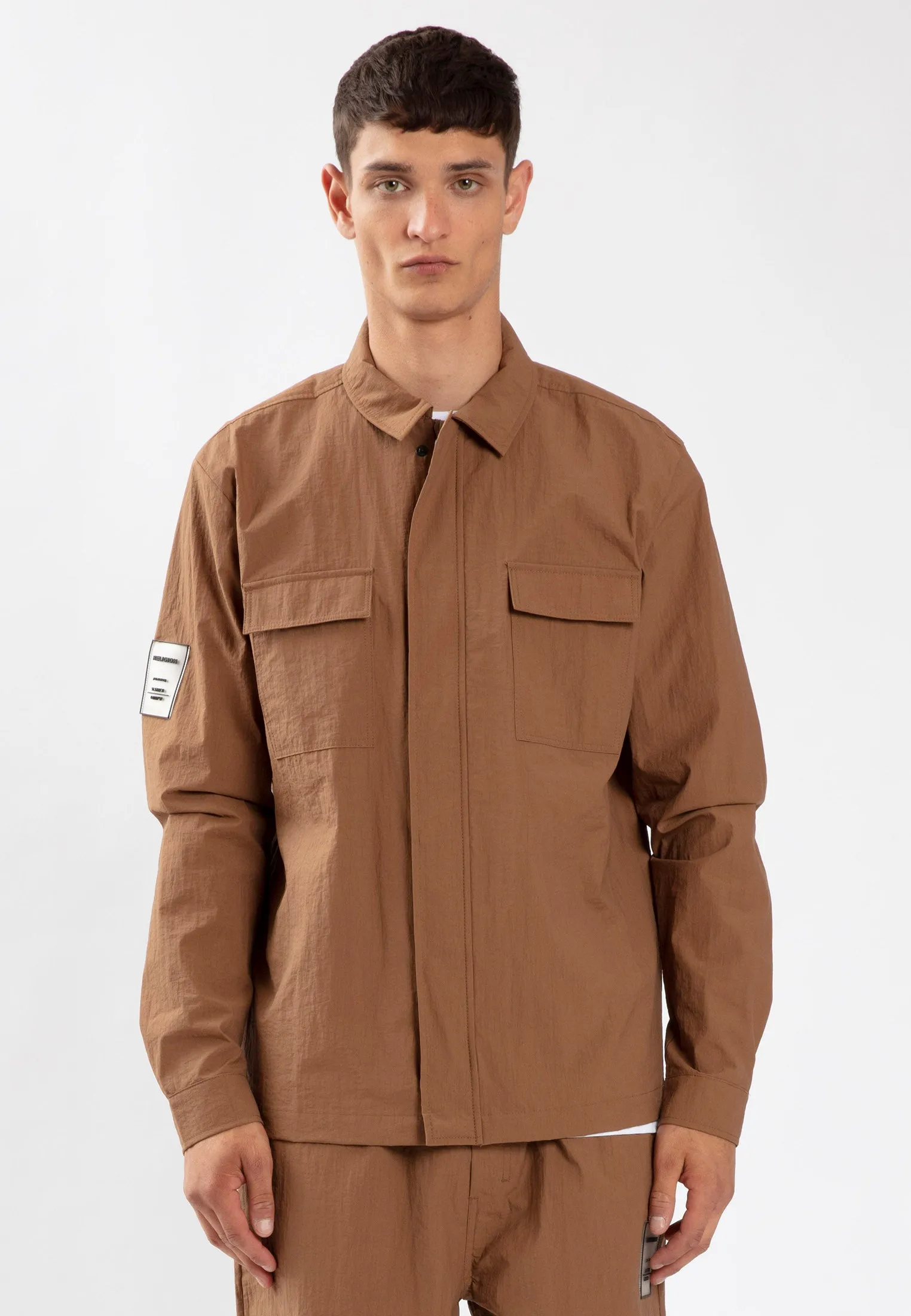 NYLON ESCAPE SHIRT CHOC