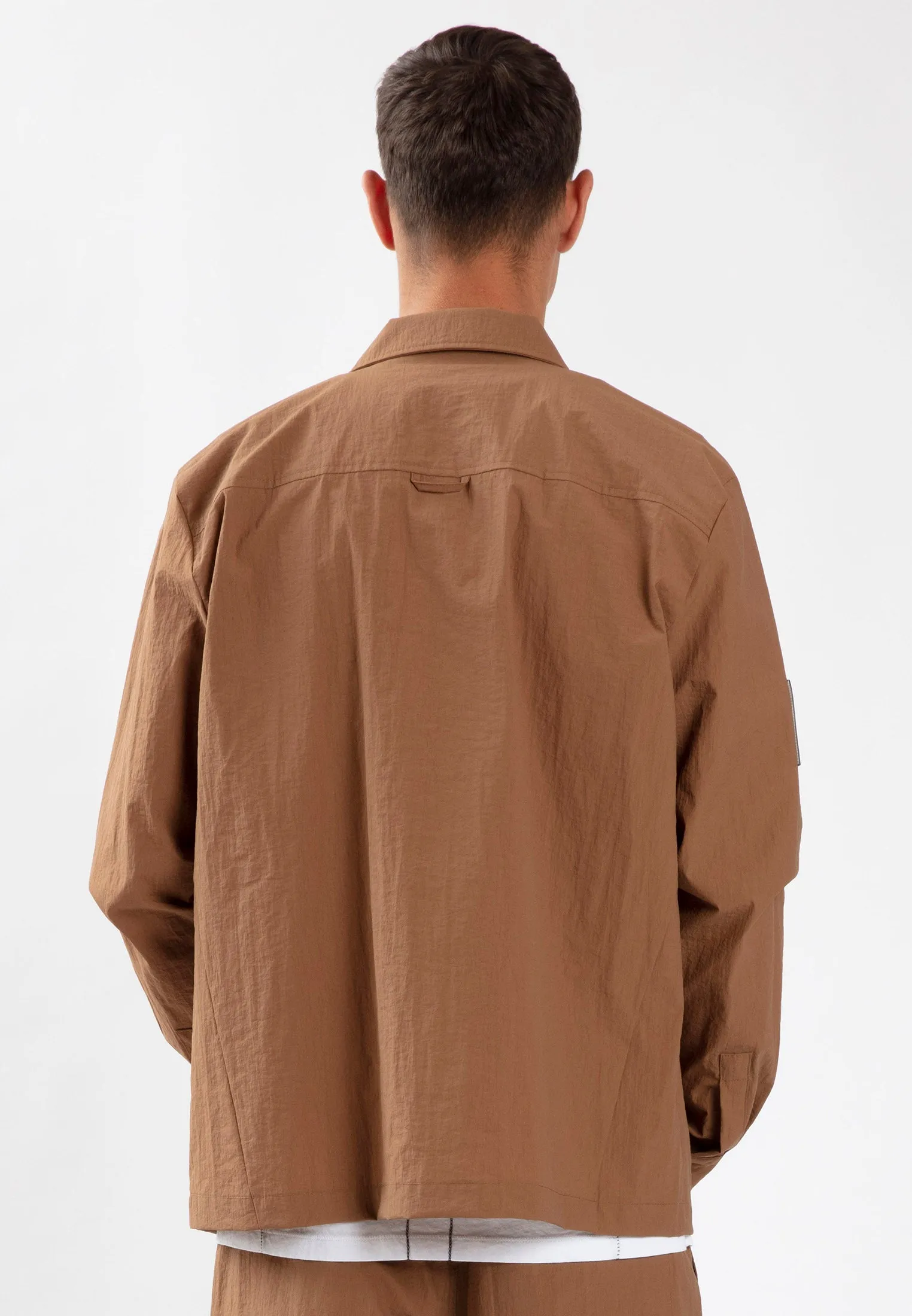 NYLON ESCAPE SHIRT CHOC