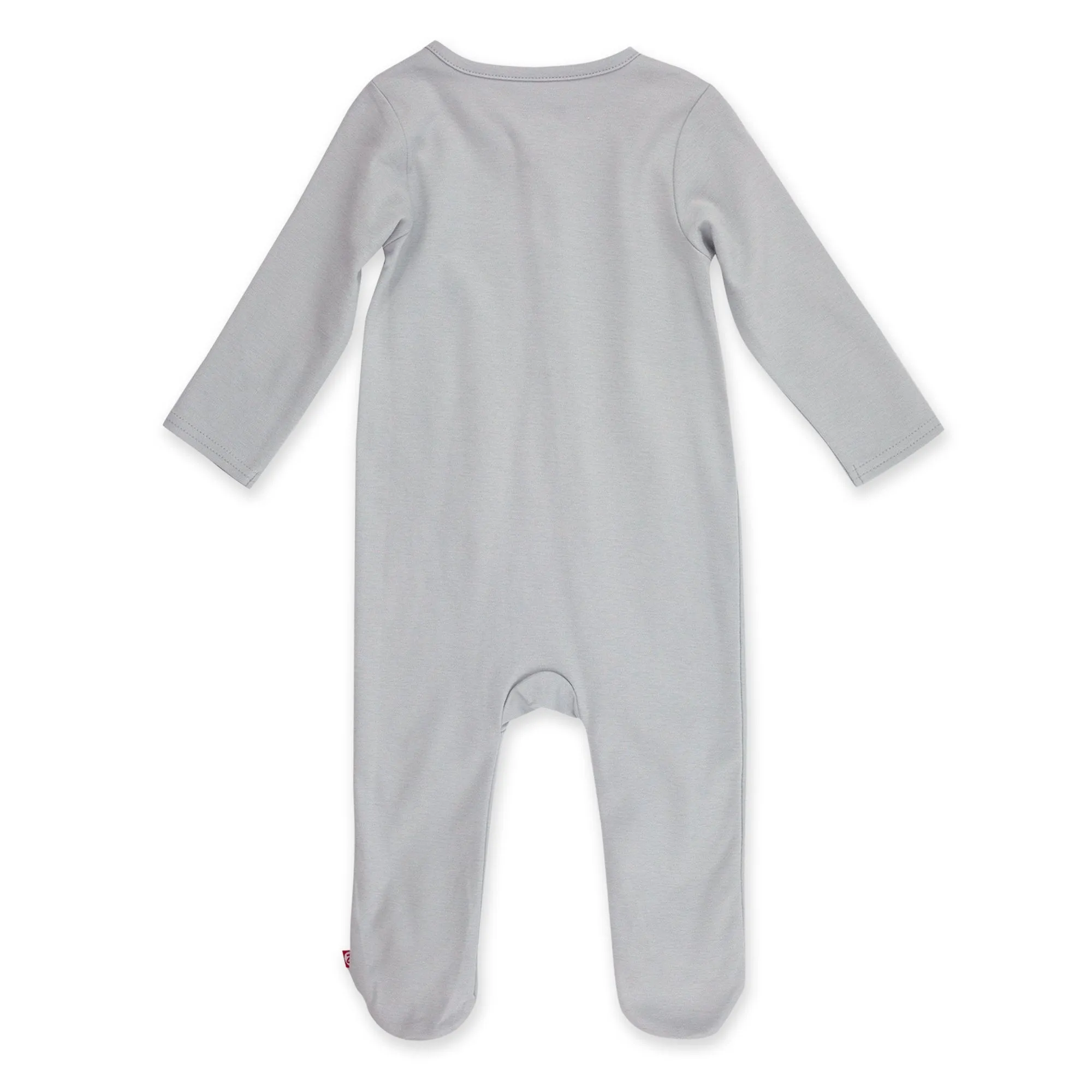 Organic Cotton Footie - Light Gray