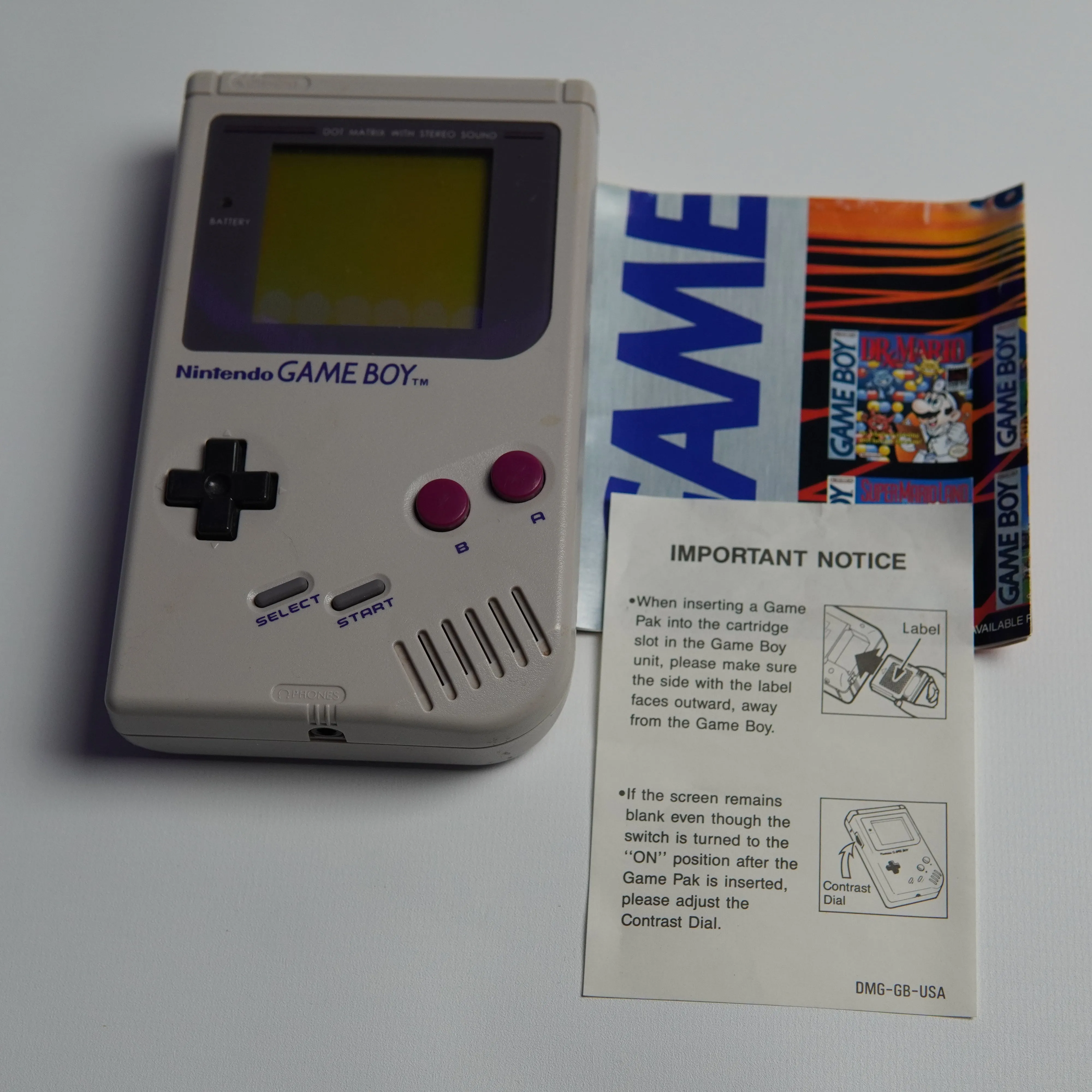 Original Gameboy System with Tetris - Complete in Box