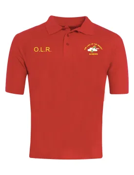 Our Lady Of The Rosary Rainbows Nursery Red Polo