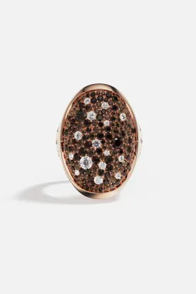 Pavé Chocolate Rose Gold Ring