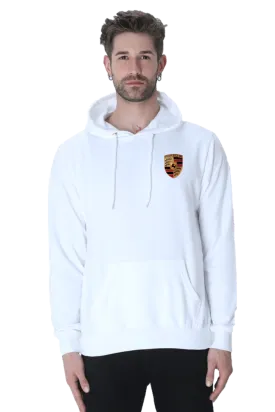 Porsche 911 GT3 Both Side Printed White Unisex Hoodie