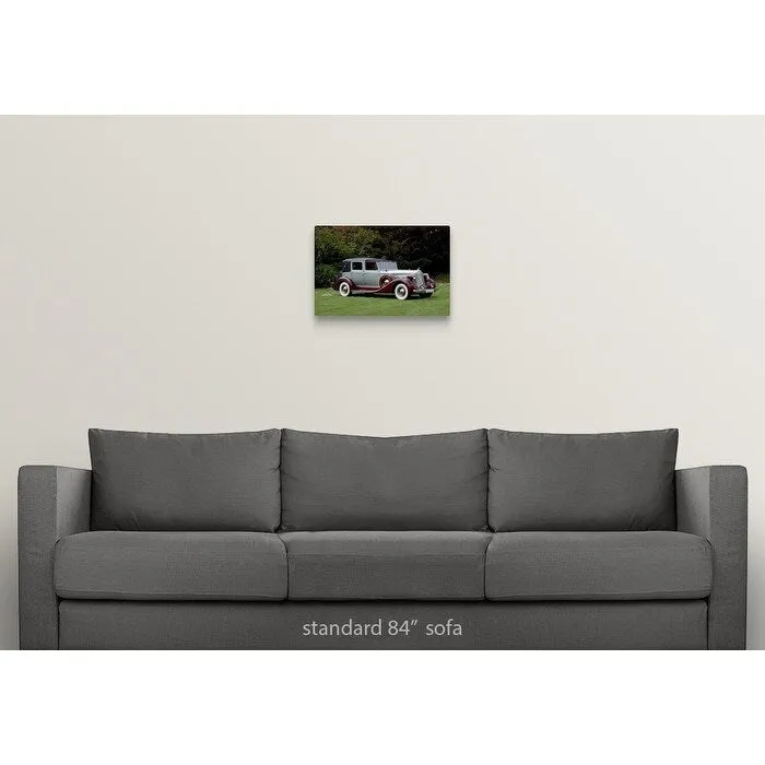 "1937 Packard Super Eight 5.2 litre town car. Country of origin USA" Canvas Wall Art