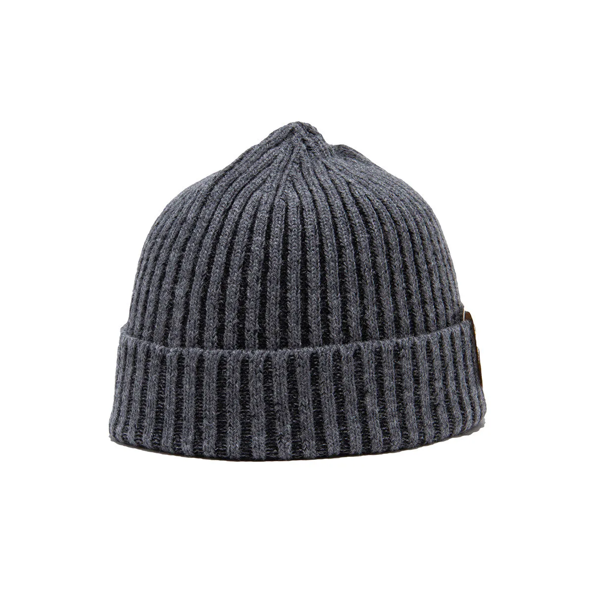 RIB SMART KNIT CAP - Gray