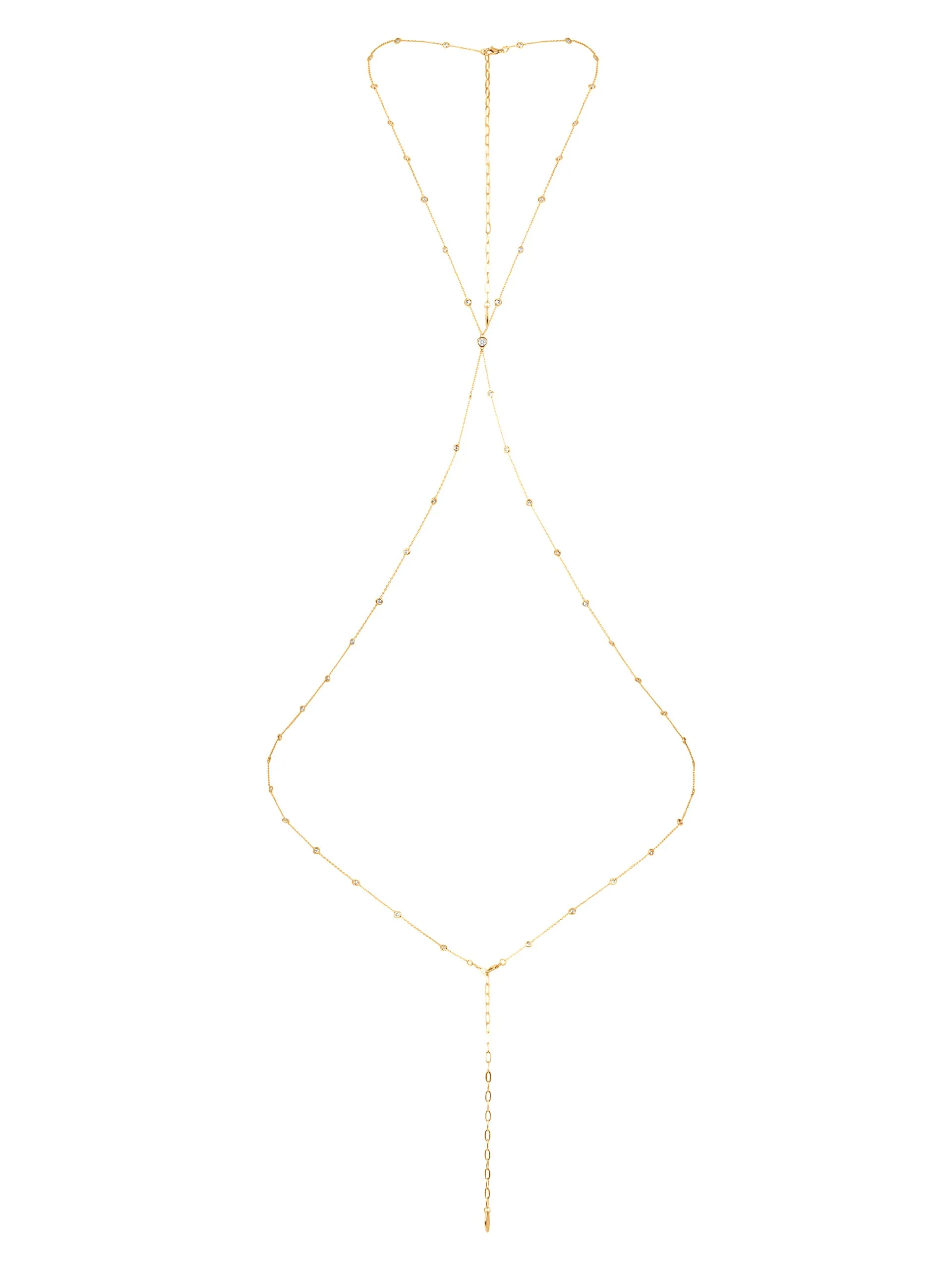 Simple Crystal X Body Chain