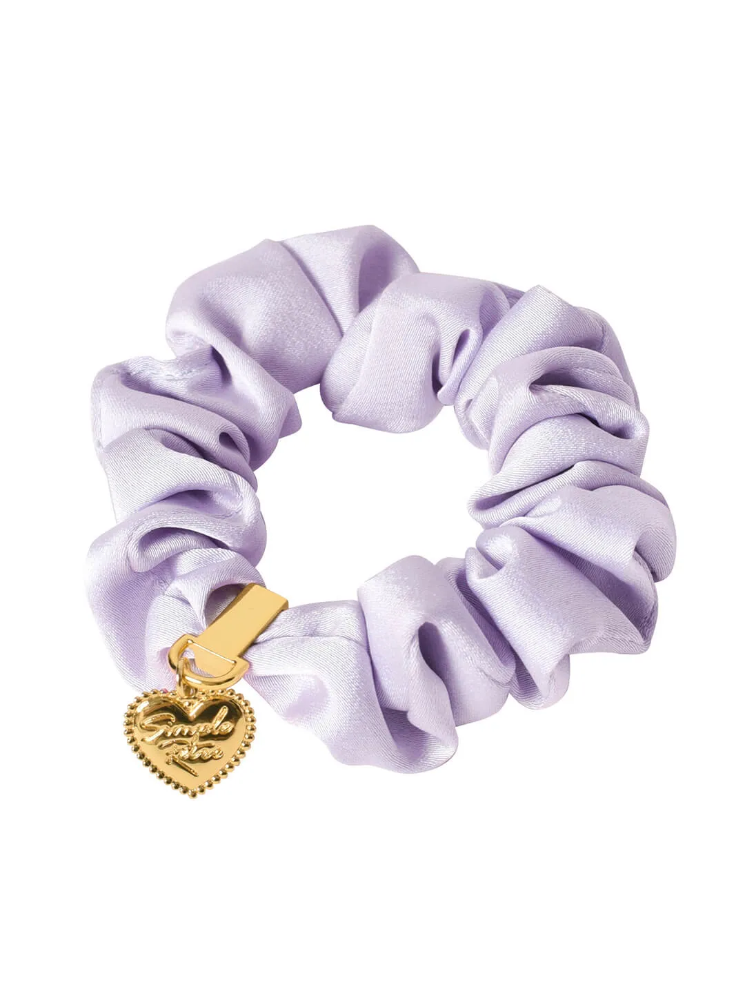 Simple Retro Heart Pendant Scrunchie