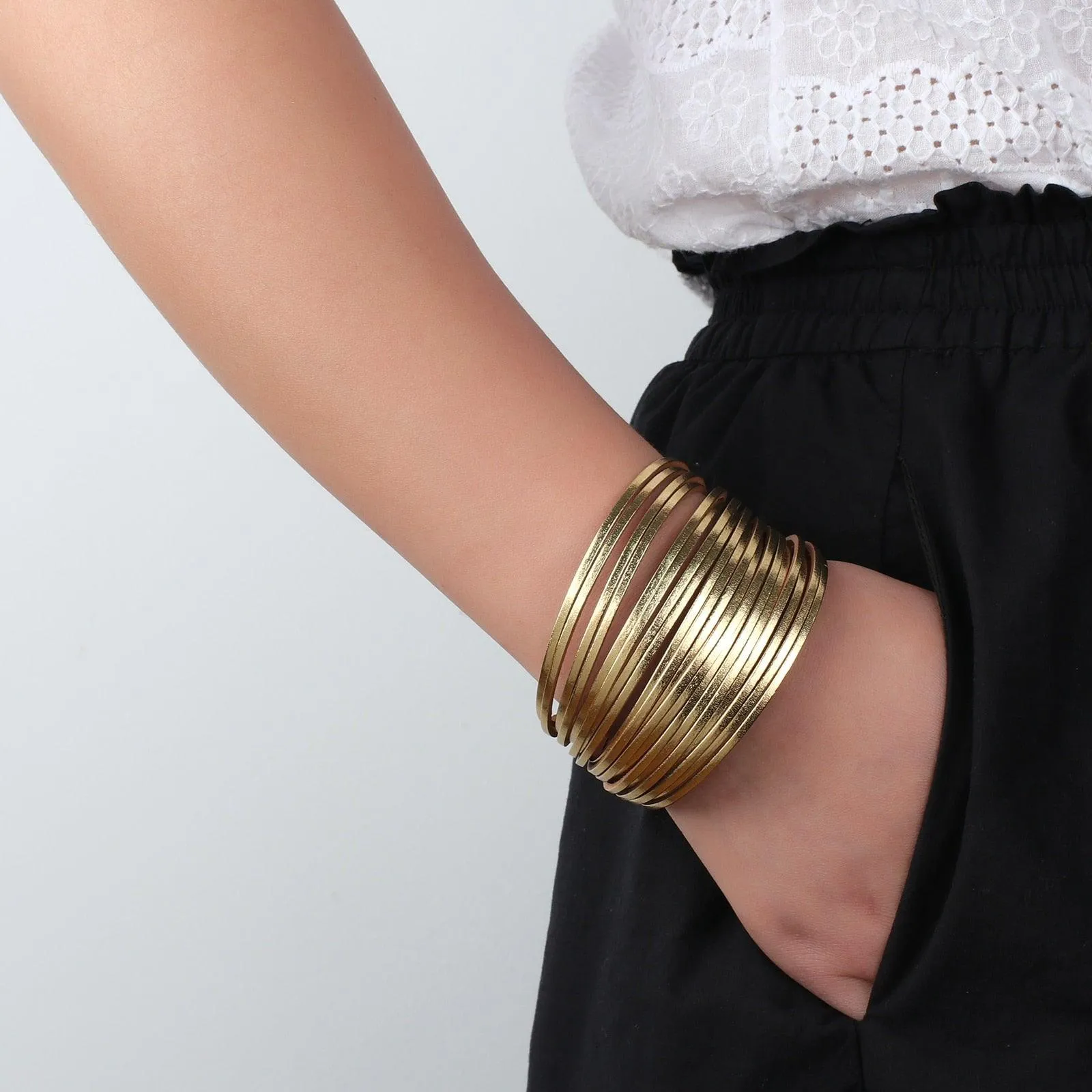 'Simple' Wide Cuff Bracelet - tiger