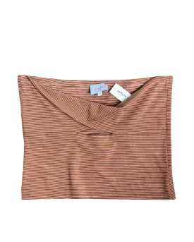 Size 14 - Sister Studios Brown Stripe Strapless Twist Top