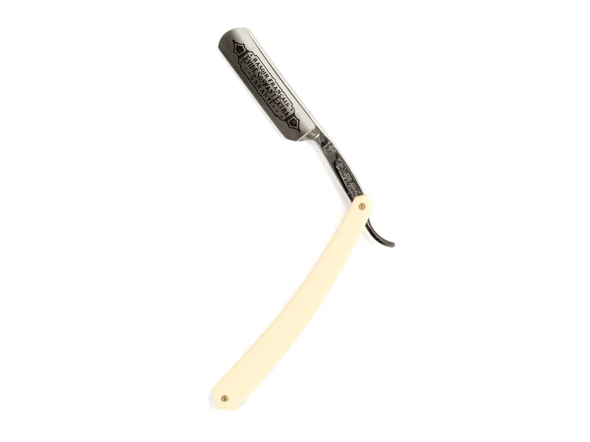 Straight Razor 5-8 Evide Sonnet White Acetate