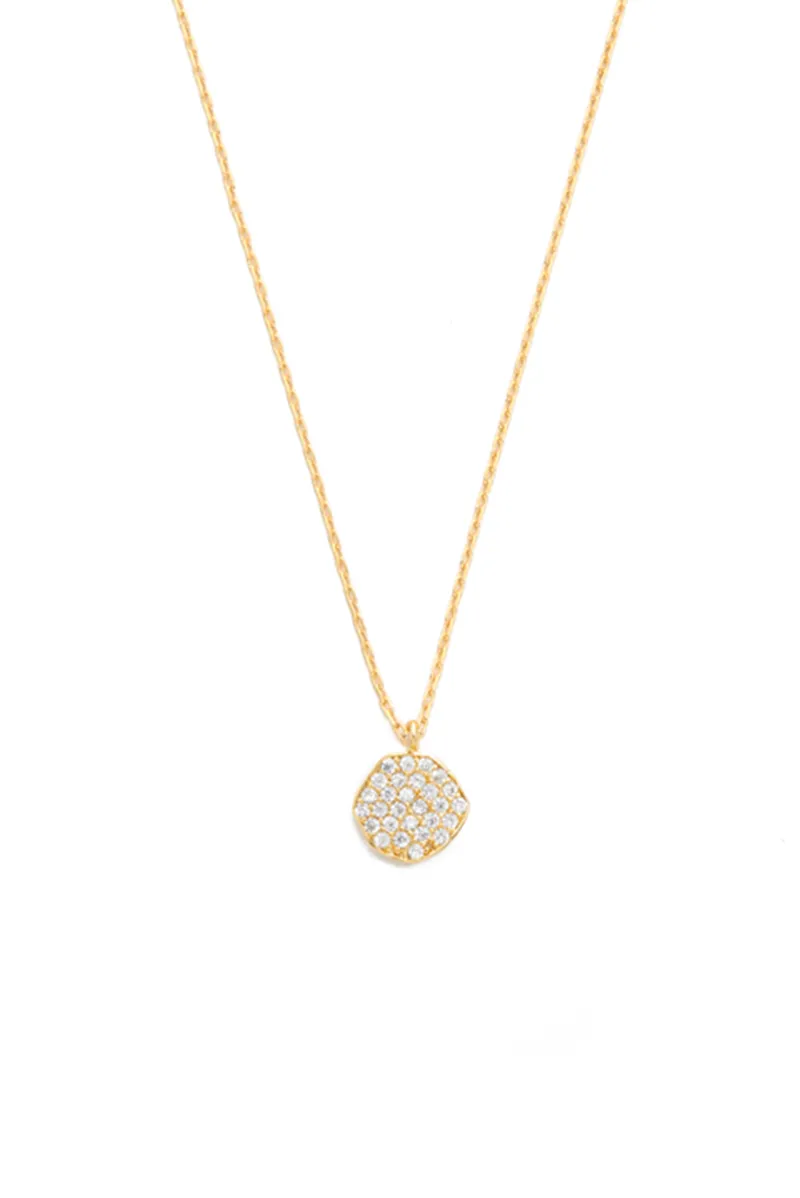 Tai Simple Chain Cz Disc Necklace