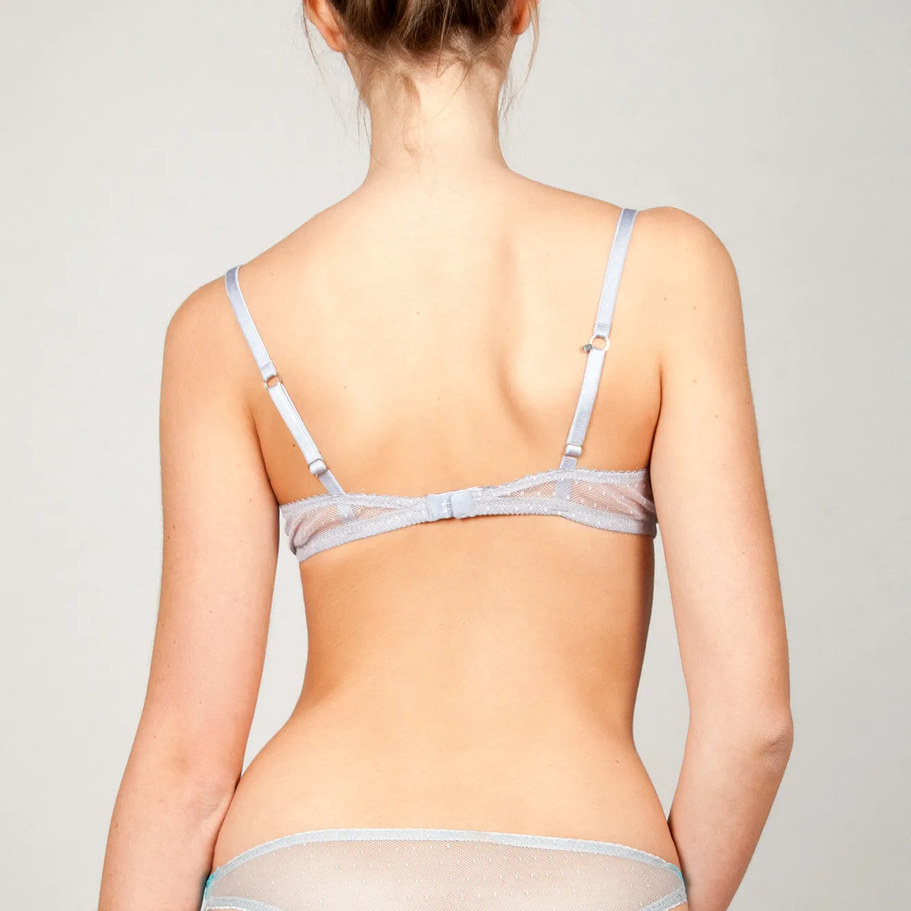 Teresa Triangle Pearl Gray Bra