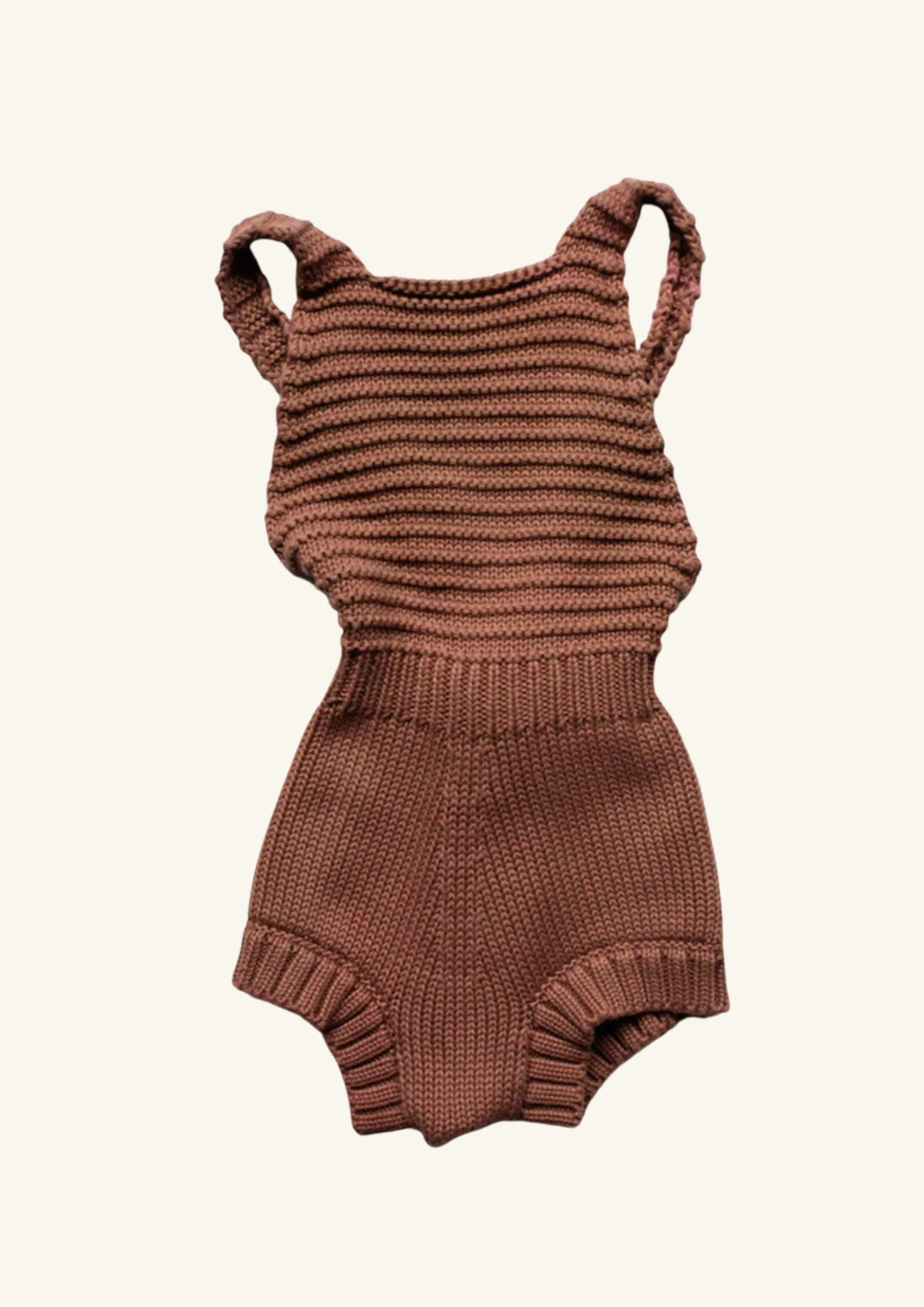 The Simple Folk Knit Romper - Mocha