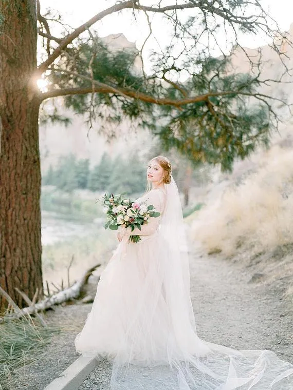 VICTORIA Cathedral Bridal Veil 108 Inch VICTORIA