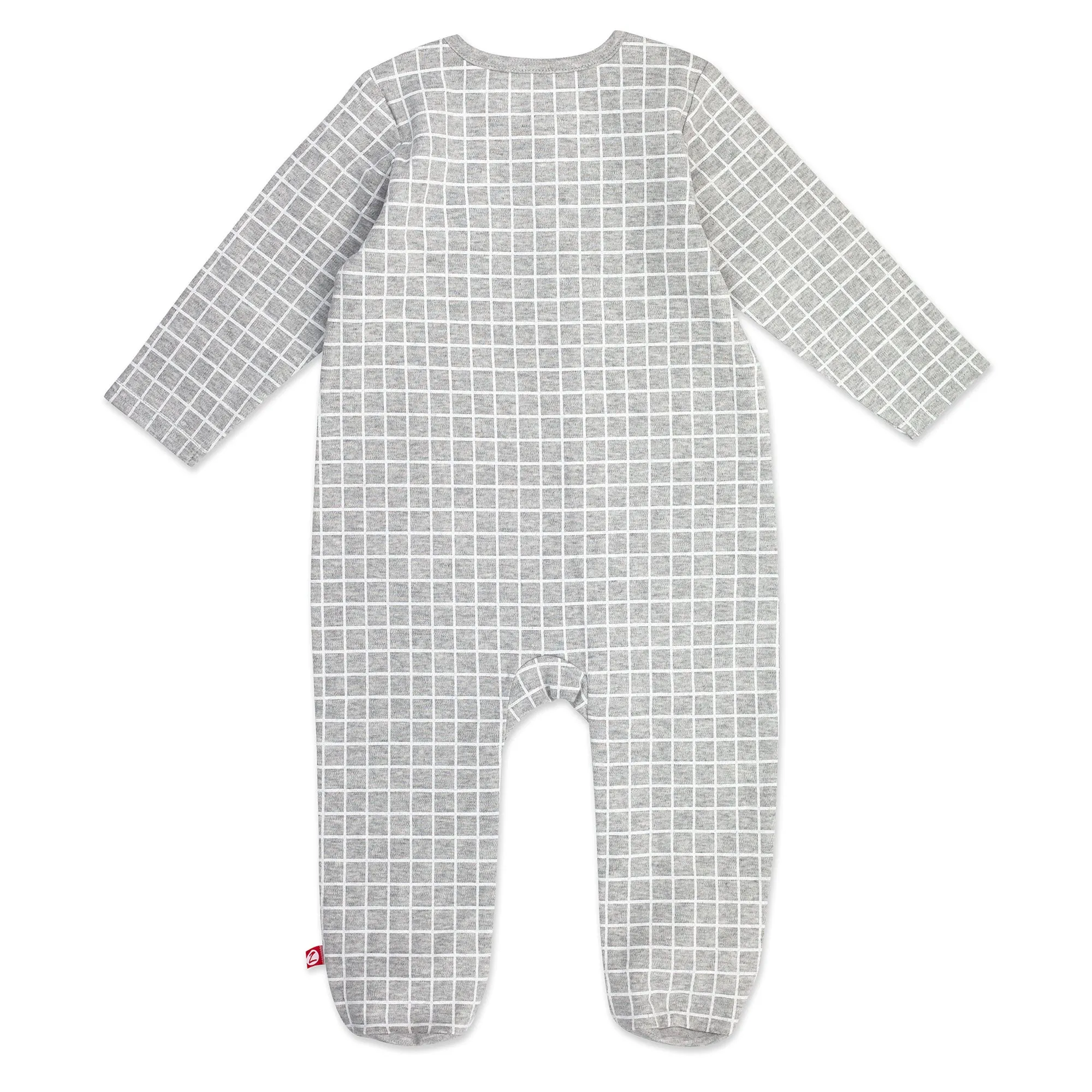 Windowpane Organic Cotton Footie