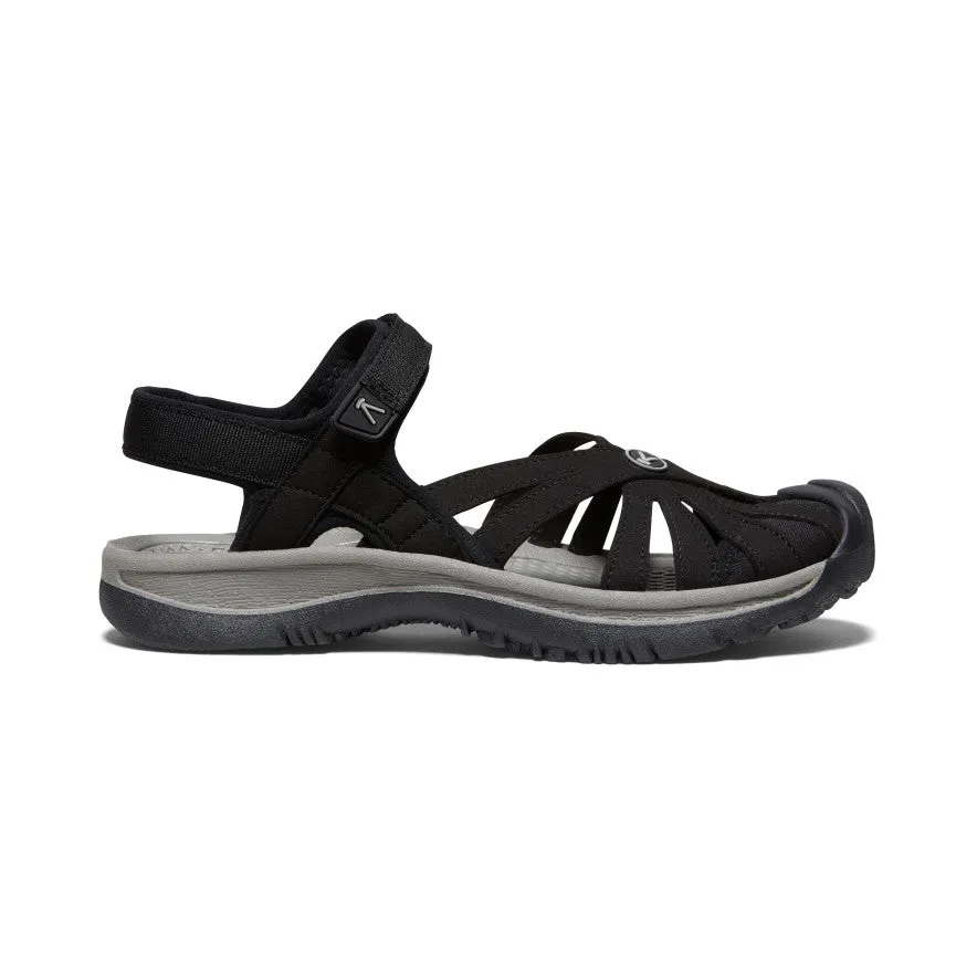 Women's Rose Sandal  |  Black/Neutral Gray