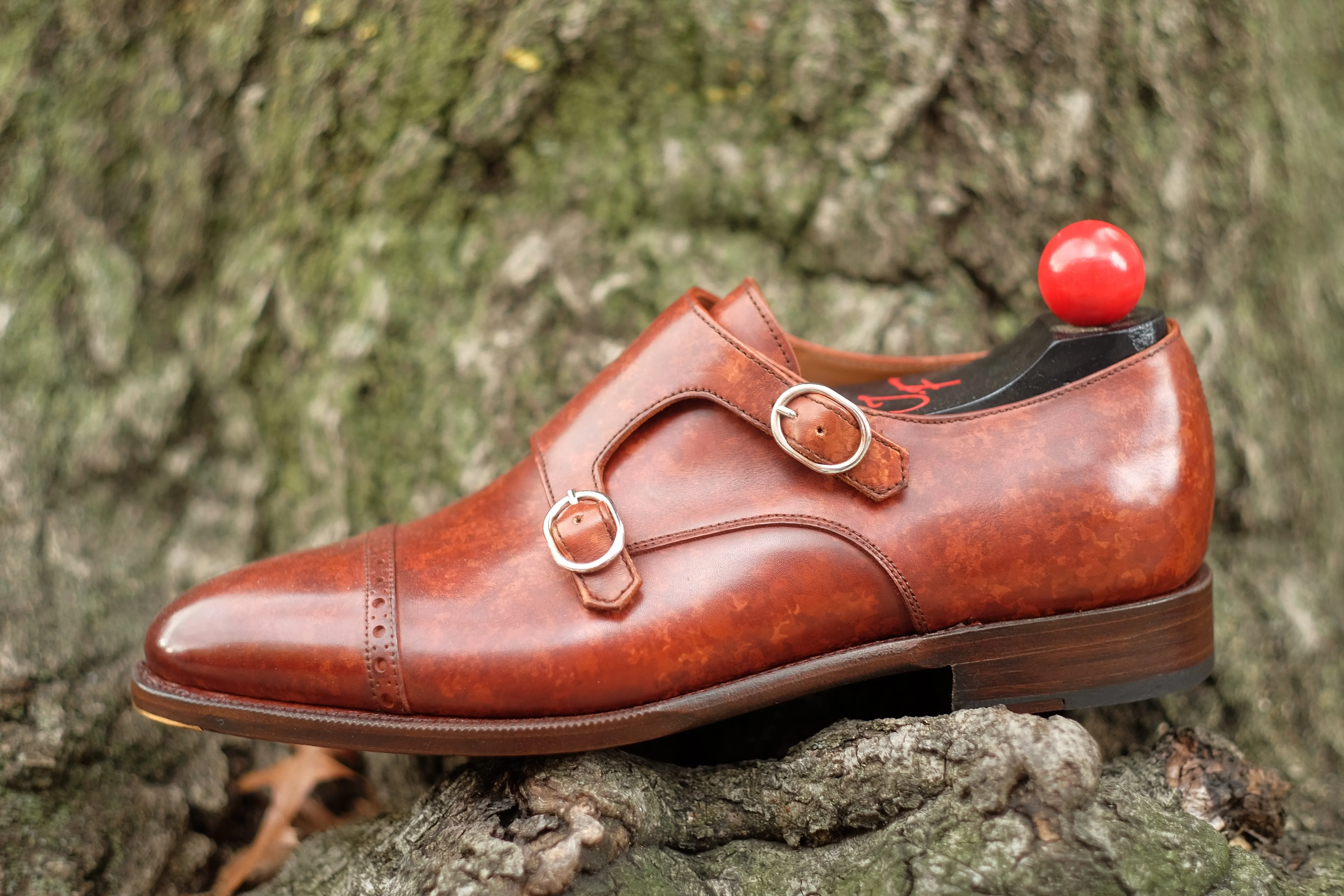 Woodland - MTO - Gold Marble Patina - TMG Last - Single Leather Sole