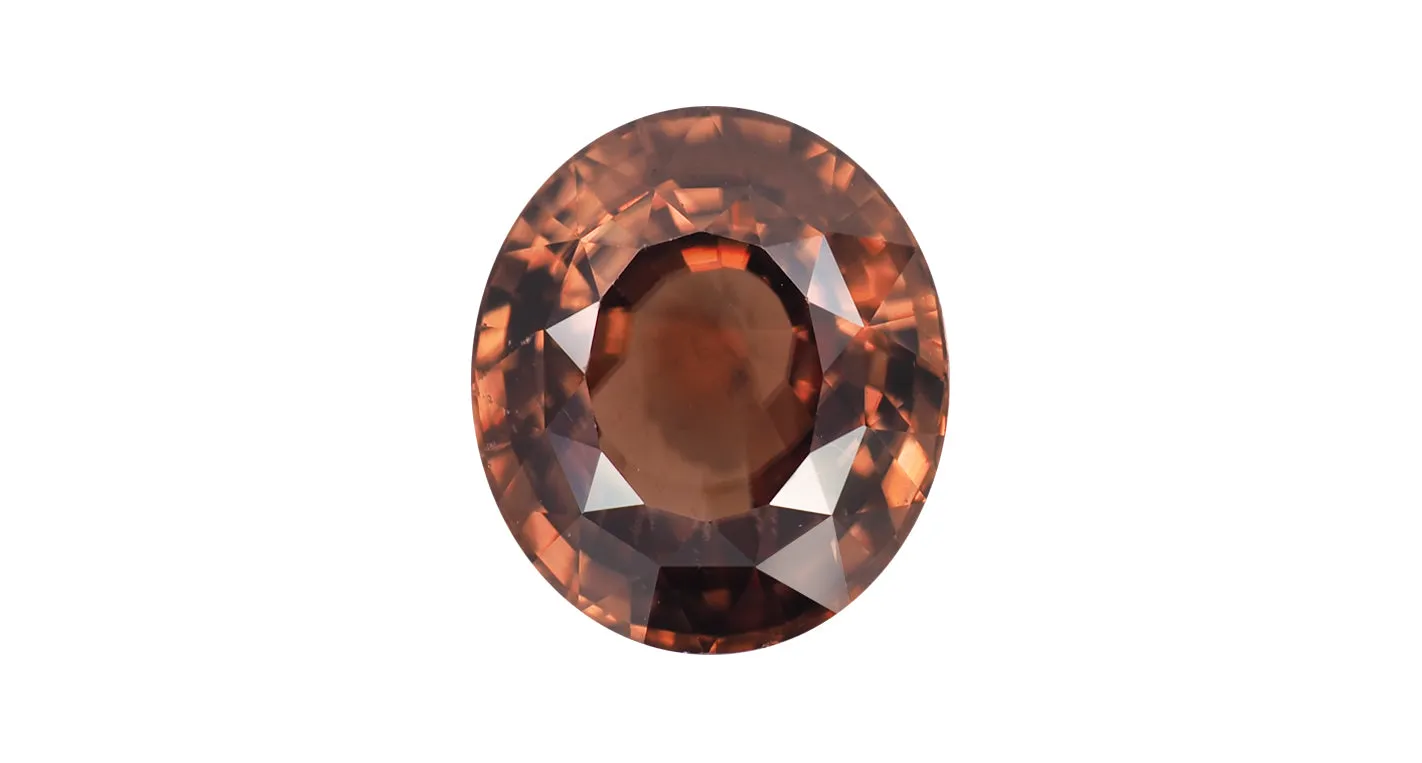 Zircon 13.46ct Sri Lankan Orangey-brown