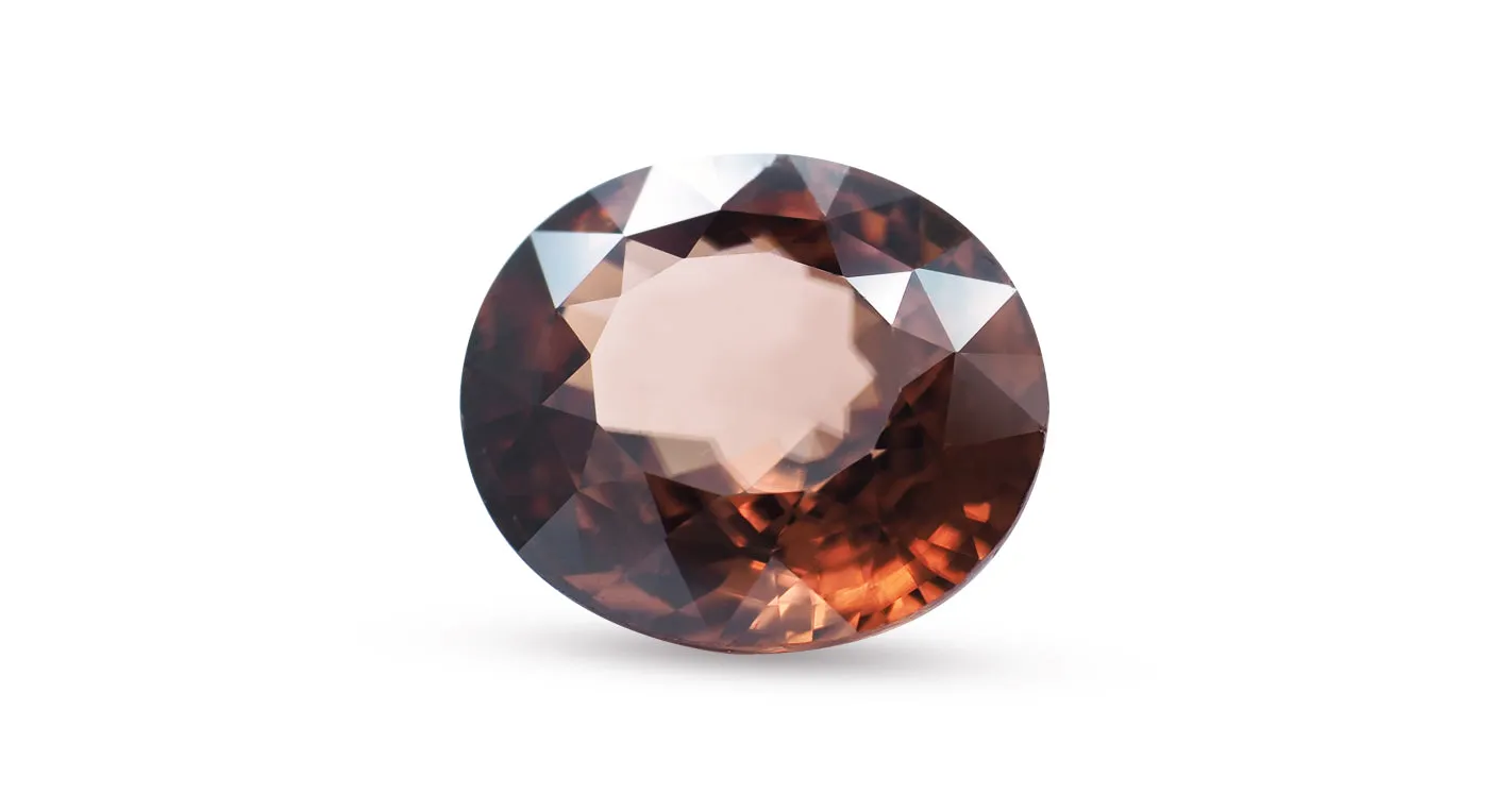 Zircon 13.46ct Sri Lankan Orangey-brown